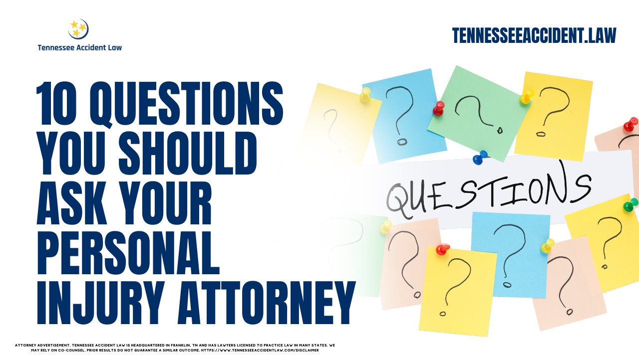 When you or a loved one sustains injuries in an accident in Tennessee, navigating the complexities of legal and insurance systems can feel overwhelming. Hiring a personal injury attorney might be your best path toward obtaining fair compensation, but choosing the right attorney is critical. Tennessee Accident Law aims to provide clarity and guidance, whether you hire our firm or seek another attorney.