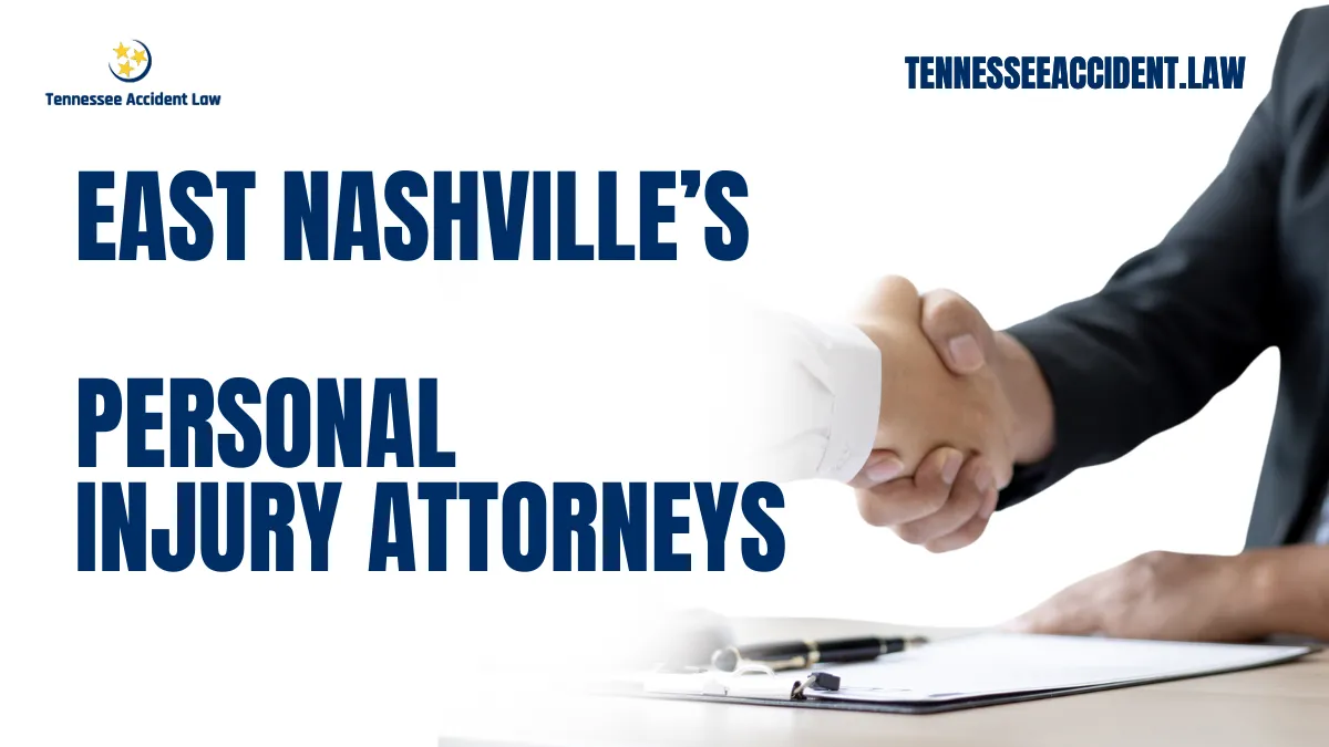 Tennessee Accident Law is here to help those who have suffered injuries as a result of an accident in East Nashville. This website is designed to help educate victims on their rights and to provide access to an East Nashville personal injury lawyer who can help you with your potential case. Whether its an car accident, slip and fall, dog bite, or truck accidents, our personal injury lawyers are here to assist you. Call us now for a free case evaluation at (615) 212-9866.