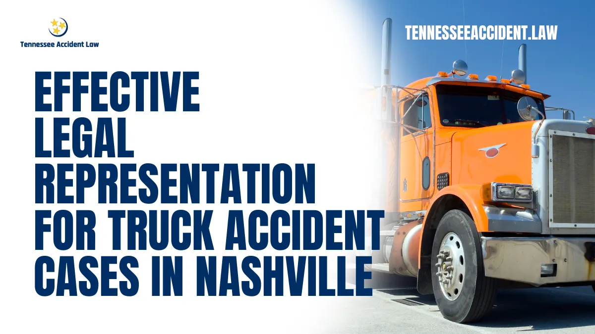 When involved in a truck accident, victims often face overwhelming challenges. The aftermath of these collisions can bring about devastating injuries, significant financial losses, and emotional trauma. For residents in Nashville, having a dedicated truck accident lawyer Nashville legal representation is critical to navigating these complexities and securing rightful compensation. At Tennessee Accident Law, we specialize in providing top-notch legal services to ensure our clients' rights are upheld and justice is served.