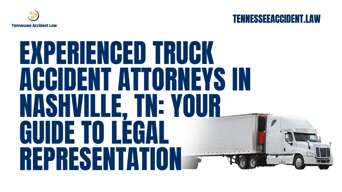 When you are involved in a truck accident in Nashville, TN, the consequences can be overwhelming. At Tennessee Accident Law, we specialize in providing exceptional legal representation to truck accident victims. With years of experience handling complex personal injury cases, our team of dedicated attorneys understands the challenges you face and is here to fight for your rights. If you or a loved one has been injured in a truck accident, our expertise can make all the difference in securing the compensation you deserve.