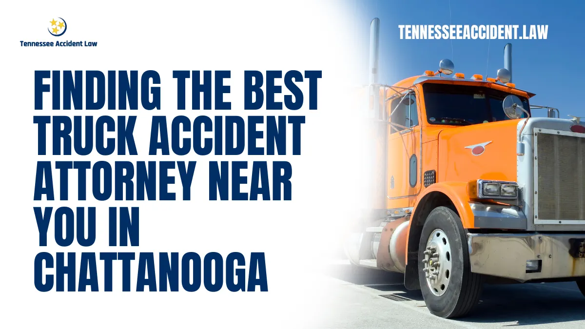 When faced with the aftermath of a devastating truck accident, finding the right truck accident attorney near me can make all the difference in ensuring justice is served and compensation is secured. At Tennessee Accident Law, we specialize in delivering exceptional legal representation to help victims navigate the complexities of truck accident cases in Chattanooga.