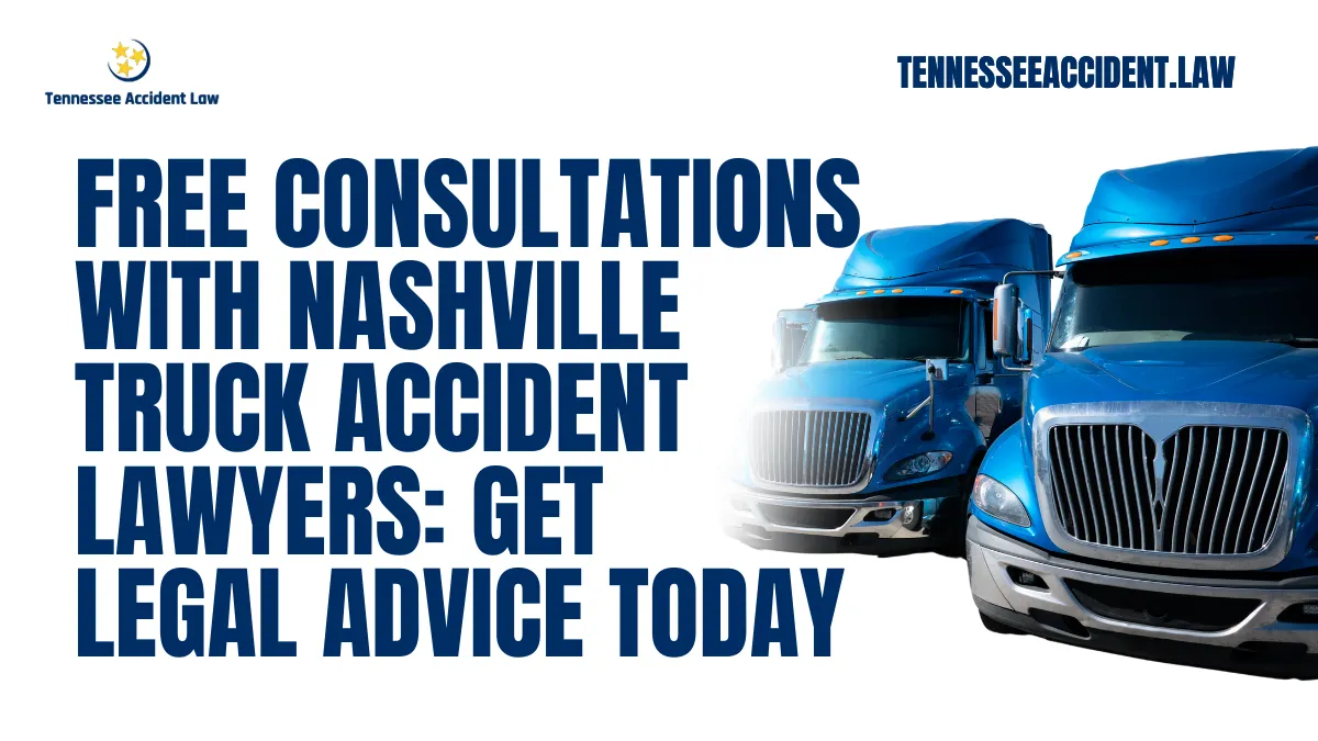 If you or a loved one has been involved in a truck accident in Nashville, securing experienced legal representation is critical. At Tennessee Accident Law, we offer a truck accident lawyer Nashville free consultation to help you understand your rights and explore your legal options. Our team is dedicated to providing compassionate, skilled, and results-driven representation to ensure you receive the compensation you deserve.