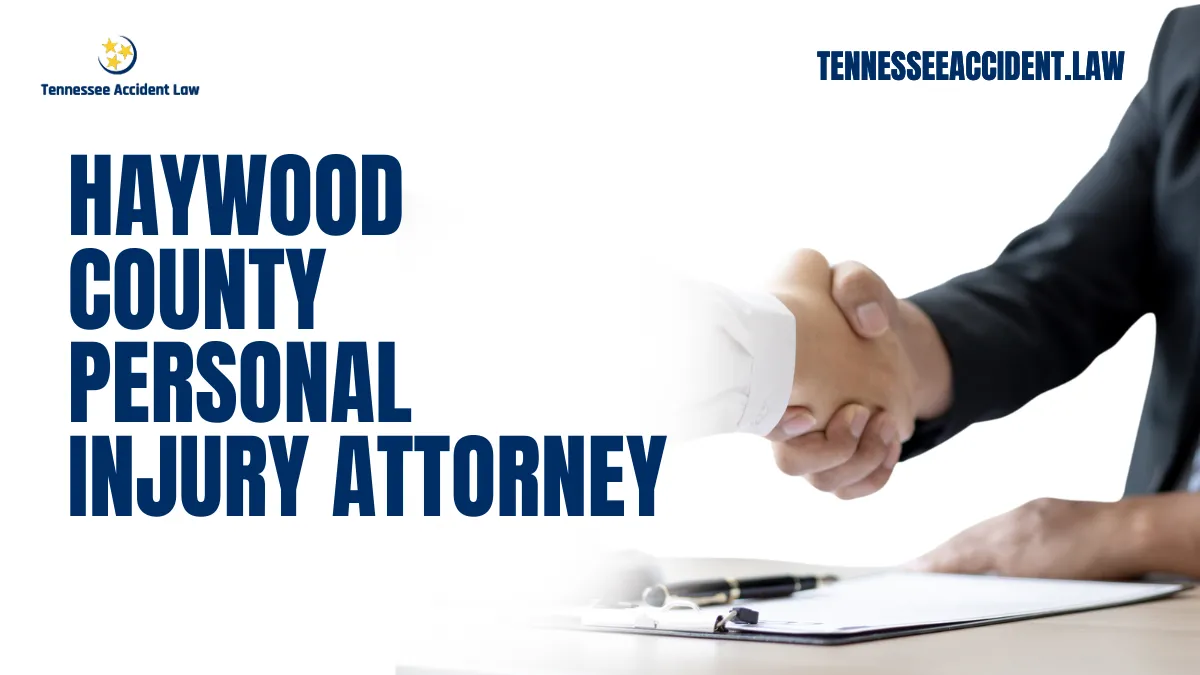 Tennessee Accident Law is here to help those who have suffered injuries as a result of an accident in Haywood County. This website is designed to help educate victims on their rights and to provide access to a Haywood County personal injury lawyer who can help you with your potential case. Whether its an car accident, slip and fall, dog bite, or truck accidents, our personal injury lawyers are here to assist you.