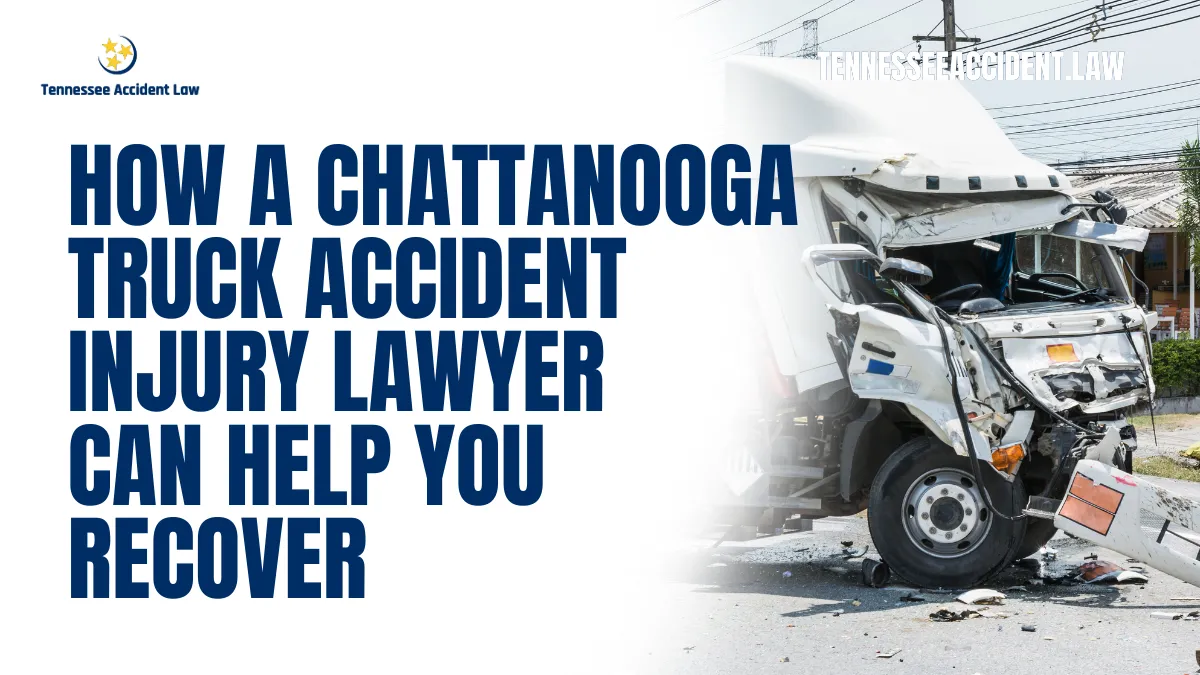 When you or a loved one has been injured in a truck accident in Chattanooga, navigating the legal landscape can feel overwhelming. At Tennessee Accident Law, we are committed to providing expert guidance, aggressive representation, and compassionate support to ensure you recover physically, emotionally, and financially. If you've been involved in a truck accident, here’s how a Chattanooga truck accident injury lawyer can assist you every step of the way.