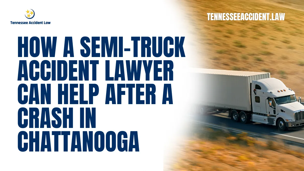 When you or a loved one has been involved in a semi-truck accident, the aftermath can feel overwhelming. These incidents often lead to catastrophic injuries, significant property damage, and a maze of legal complexities. If you are searching for a semi-truck accident lawyer in Chattanooga, Tennessee Accident Law is here to guide you through every step of the process. With over two decades of experience, we specialize in helping victims of semi-truck accidents secure the compensation they deserve.