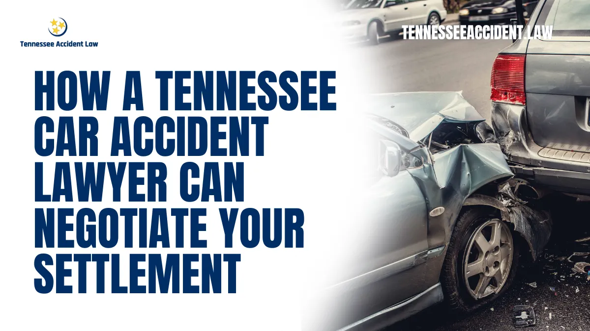 Navigating the aftermath of a car accident can be overwhelming, especially when dealing with insurance companies and legal complexities. A Tennessee car accident settlement lawyer can be your most valuable ally in securing a fair settlement. At Tennessee Accident Law, we specialize in advocating for car accident victims, ensuring they receive the compensation they deserve. This comprehensive guide explains how a skilled attorney can negotiate effectively on your behalf.