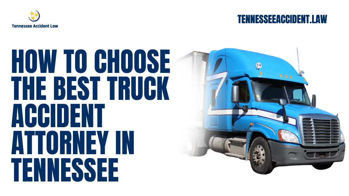 When you've been involved in a truck accident, the aftermath can be overwhelming. From dealing with injuries to facing mounting medical bills and insurance companies, the situation is challenging. Choosing the best truck accident attorney in Tennessee can make all the difference in protecting your rights and securing the compensation you deserve. At Tennessee Accident Law, we are dedicated to providing the expertise and personalized attention necessary to win your case.