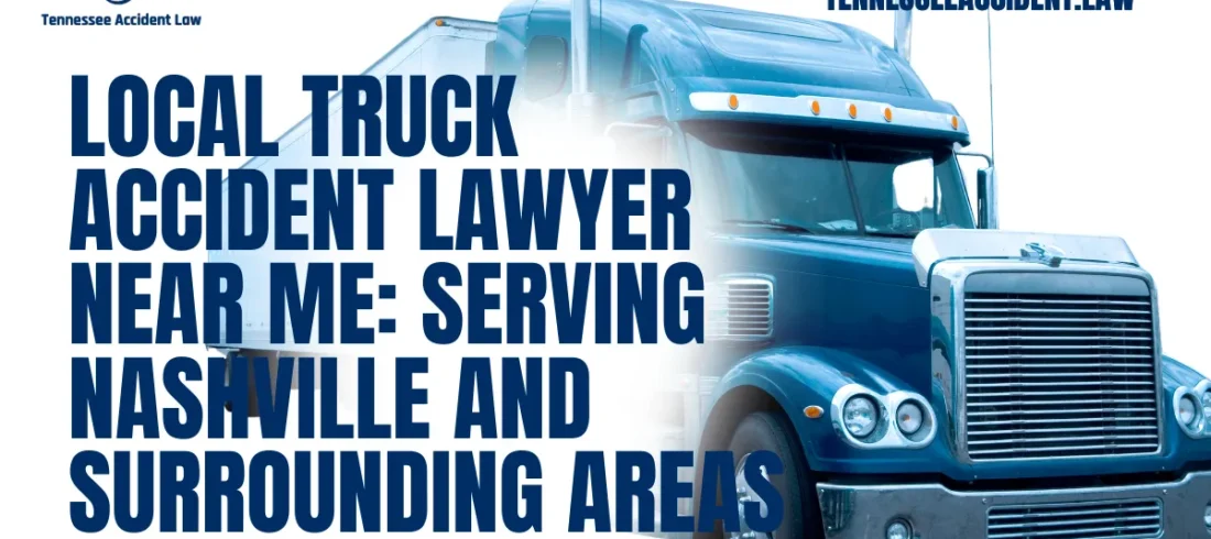 When you search for a truck accident lawyer near me, you need a dedicated team of professionals who understand the complexities of truck accident cases. At Tennessee Accident Law, we bring over 20 years of experience to help victims of truck accidents secure the compensation they deserve. Whether you’re in Nashville or a surrounding area, we are here to fight for your rights.