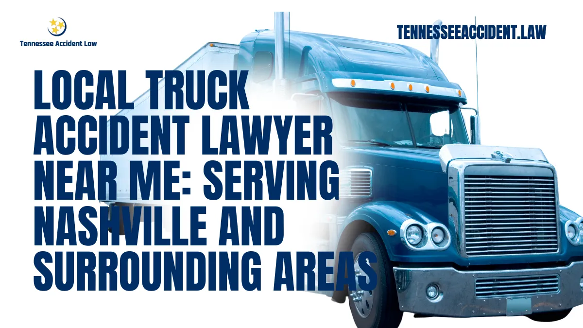 When you search for a truck accident lawyer near me, you need a dedicated team of professionals who understand the complexities of truck accident cases. At Tennessee Accident Law, we bring over 20 years of experience to help victims of truck accidents secure the compensation they deserve. Whether you’re in Nashville or a surrounding area, we are here to fight for your rights.