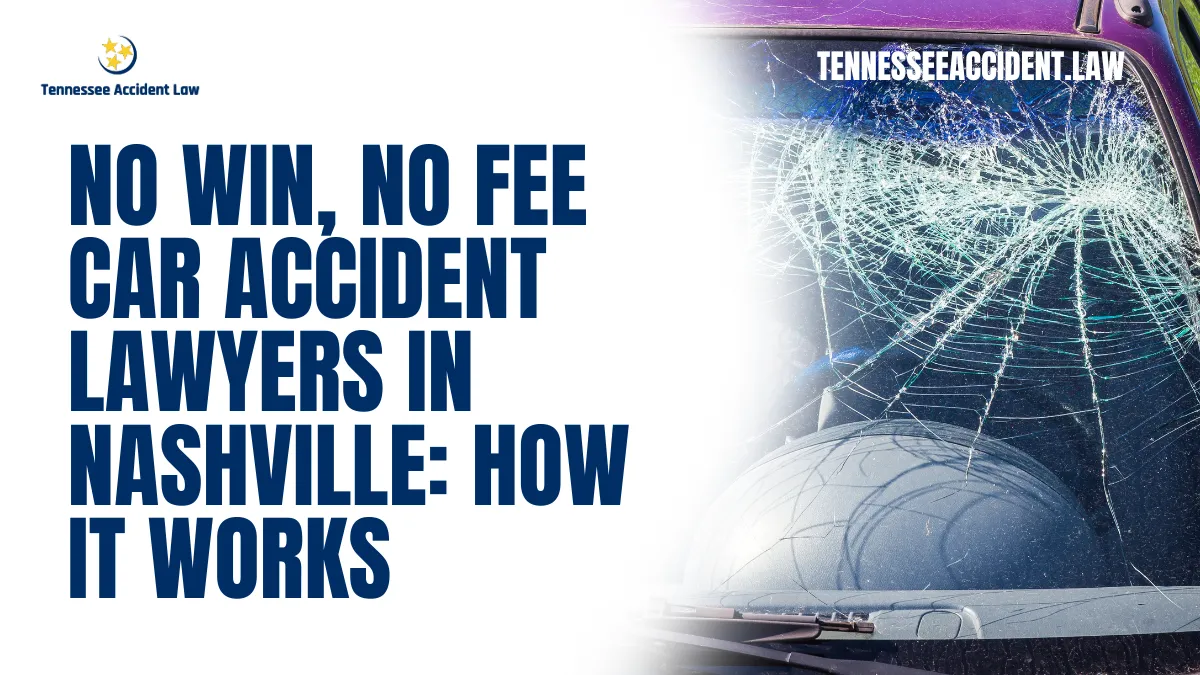 When you’re dealing with the aftermath of a car accident, the financial strain can feel overwhelming. This is where a Nashville car accident lawyer no win no fee can make all the difference. At Tennessee Accident Law, we are committed to ensuring justice for our clients without adding to their burdens. With over 20 years of experience representing plaintiffs in catastrophic injury cases, we have the expertise to fight for your rights. Our "No Win, No Fee" model guarantees you don’t pay unless we win your case.