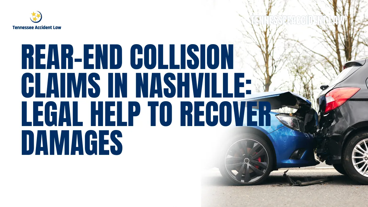 Rear-end collisions are among the most common types of car accidents in Nashville, causing significant property damage, injuries, and financial stress. If you’ve been involved in such an accident, working with a rear-end collision lawyer in Nashville is critical to ensure you recover the damages you deserve. At Tennessee Accident Law, we specialize in helping victims navigate the complexities of rear-end collision claims, and our experienced legal team is here to fight for your rights.