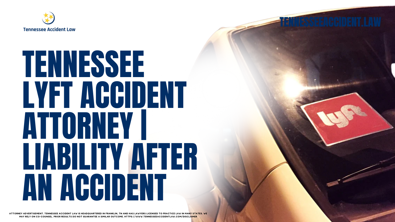 Being involved in a car accident is always a stressful experience, but if you’re injured in a Lyft accident, there are some additional steps you need to take to protect your rights. Here’s what you need to know if you’re injured in a Lyft accident in Tennessee. And here's how a Tennessee Lyft accident attorney with Tennessee Accident Law can help you with these complicated cases and get you the compensation that you deserve.