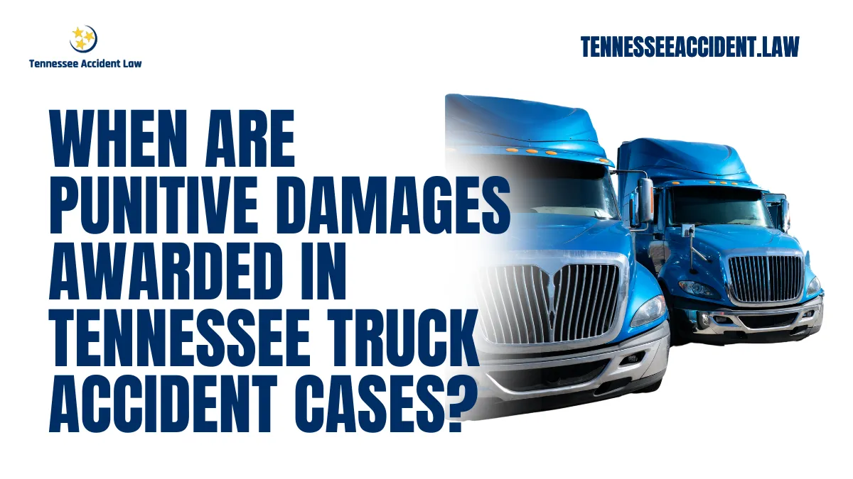 Punitive damages in truck accidents are a critical aspect of Tennessee law, serving as a means to hold negligent parties accountable for extreme misconduct. At Tennessee Accident Law, we understand the devastation caused by truck accidents and the role punitive damages can play in delivering justice to victims. This article provides an in-depth explanation of how and when punitive damages are awarded in truck accident cases in Tennessee.