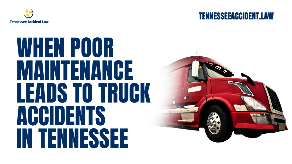 In the fast-paced trucking industry, maintaining vehicles in optimal condition is not just a responsibility—it's a legal requirement. Truck maintenance failures causing accidents can result in catastrophic injuries, life-altering consequences, and even fatalities. When these accidents occur due to neglected or improper maintenance, injured victims deserve justice. At Tennessee Accident Law, we are dedicated to holding negligent parties accountable and ensuring you receive the compensation you deserve. Call us today at (615) 212-9866.