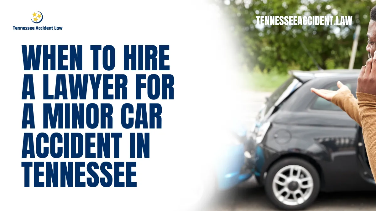 Minor car accidents are an everyday reality for many drivers in Tennessee. Whether it’s a fender bender in a crowded parking lot or a light rear-end collision at a traffic signal, the question often arises: Should I hire a lawyer for a minor car accident in Tennessee? While some may assume that hiring legal representation is unnecessary for minor incidents, the truth is more complex. At Tennessee Accident Law, we have seen countless cases where early legal guidance made all the difference.