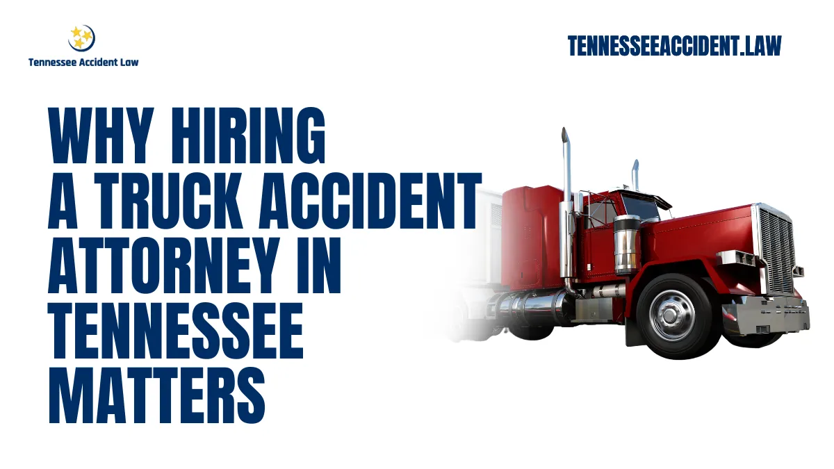 Truck accidents can be life-altering, often leaving victims with catastrophic injuries, mounting medical bills, and significant emotional distress. Hiring a truck accident attorney is one of the most critical decisions you can make after such a traumatic event. At Tennessee Accident Law, we specialize in advocating for truck accident victims, ensuring they receive the compensation they deserve. Here's why seeking professional legal help is essential and how we can make a difference