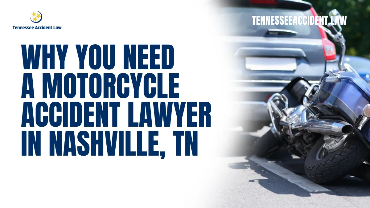 If you've been involved in a motorcycle accident, your life can change in an instant. From devastating injuries to overwhelming financial burdens, the aftermath of an accident is often more than anyone can handle alone. That’s why hiring a motorcycle accident lawyer in Nashville is not just an option—it’s a necessity. At Tennessee Accident Law, we specialize in fighting for the rights of motorcycle accident victims, ensuring they receive the justice and compensation they deserve. Contact us today for a free case evaluation or call us at 615-212-9866.