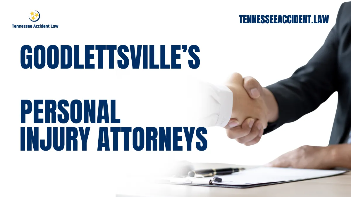 Tennessee Accident Law is here to help those who have suffered injuries as a result of an accident in Goodlettsville. This website is designed to help educate victims on their rights and to provide access to a Goodlettsville personal injury lawyer who can help you with your potential case. Whether its an car accident, slip and fall, dog bite, or truck accidents, our personal injury lawyers are here to assist you. Call us now for a free case evaluation at (615) 212-9866.