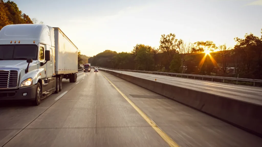 Commercial trucks have four primary blind spots, commonly referred to as "No-Zones":