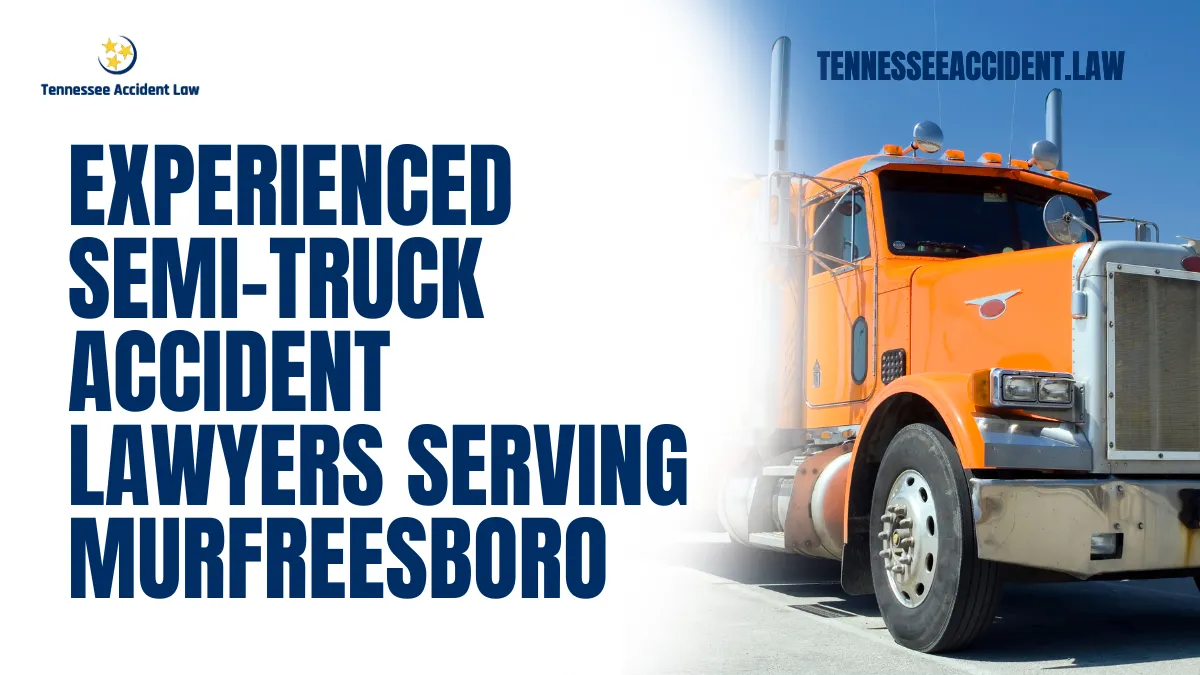 At Tennessee Accident Law, we understand the devastation caused by semi-truck accidents. Our experienced Murfreesboro semi-truck accident lawyers are here to guide you through the complex legal process, fight for your rights, and secure the compensation you deserve. With over 20 years of experience, we have successfully represented victims against powerful corporations and insurance companies. Let us help you navigate this challenging time. Call us now at 615-212-9866 or complete our free case evaluation form.