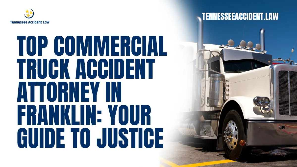 When you or a loved one is involved in a commercial truck accident in Franklin, it can be a life-altering event. The aftermath of such accidents often includes serious injuries, mounting medical bills, lost wages, and emotional trauma. At Tennessee Accident Law, we are dedicated to helping victims of truck accidents obtain the justice and compensation they deserve. As the leading commercial truck accident attorney in Franklin, we understand the complexities of these cases and fight aggressively on behalf of our clients.