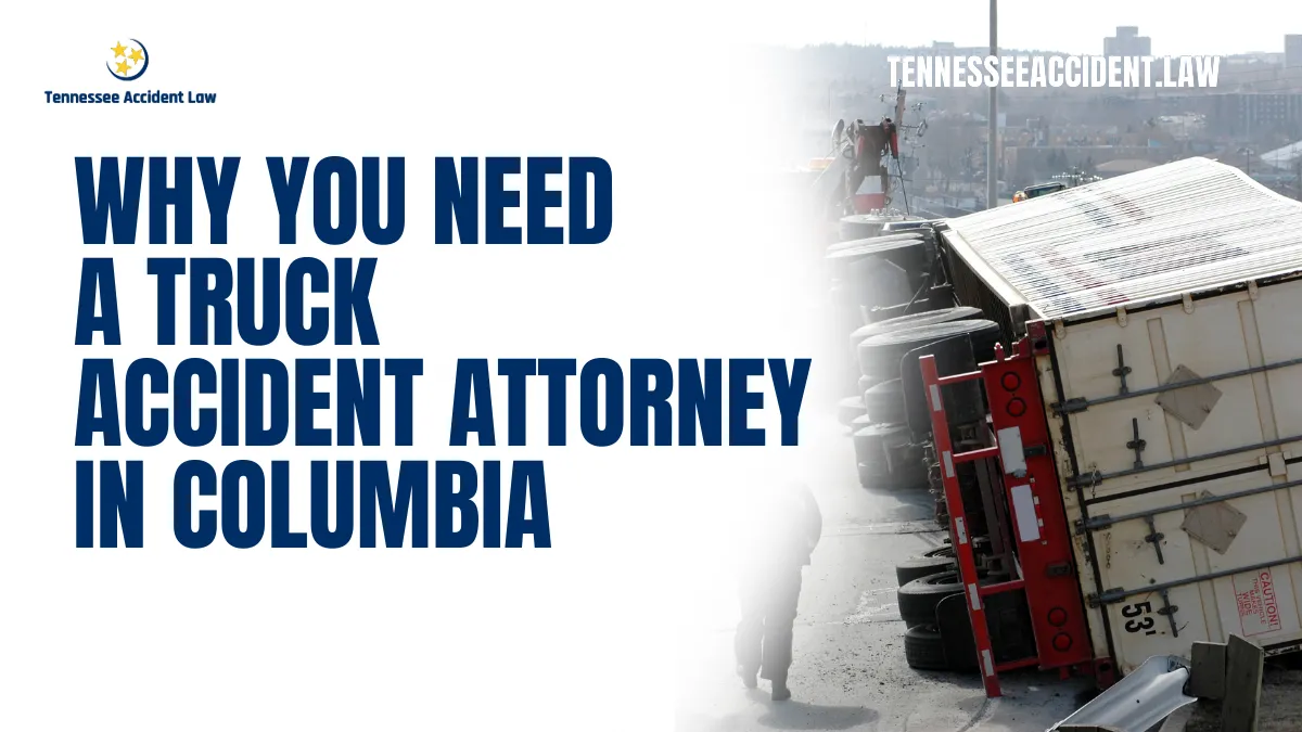 When faced with the aftermath of a devastating truck accident, you need the best truck accident lawyer in Columbia by your side. At Tennessee Accident Law, we specialize in providing unparalleled legal representation for victims of truck accidents in Columbia, Tennessee. Our skilled team of attorneys is dedicated to securing justice and maximizing compensation for our clients.