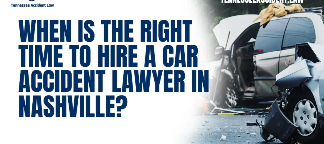 Car accidents are a distressing experience, often leaving victims confused about their next steps. At Tennessee Accident Law, we understand the challenges you face after an accident, and we are here to guide you. Knowing when to hire a car accident lawyer can significantly impact your case and ensure you receive the compensation you deserve. Here's everything you need to know about making the right decision at the right time.