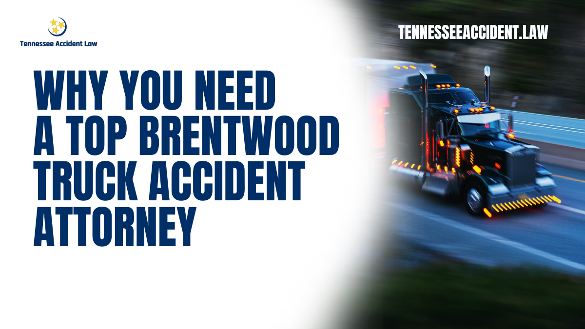 When you or a loved one has been involved in a truck accident, securing experienced legal representation is crucial. At Tennessee Accident Law, we understand the challenges you face, and our team of expert Brentwood truck accident attorneys is here to help you navigate every step of the legal process. Truck accidents can lead to devastating injuries, mounting medical bills, and a complex web of liability issues. Let us show you why hiring the right attorney can make all the difference.