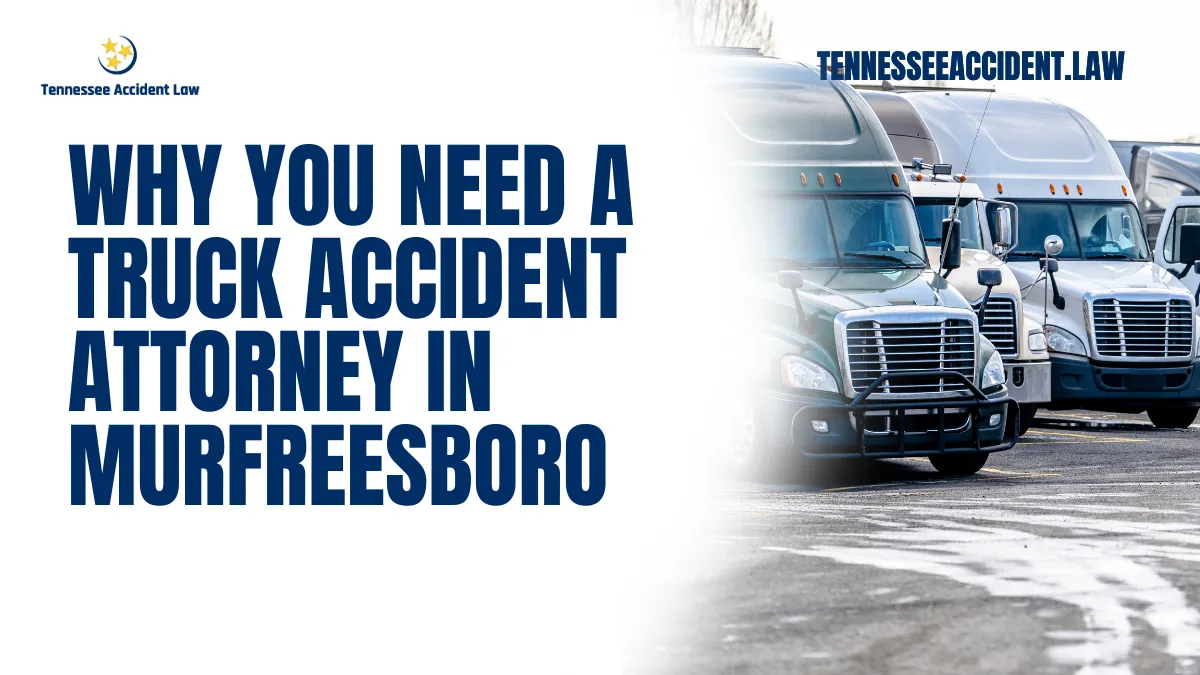 Truck accidents can result in devastating injuries, significant property damage, and life-altering consequences. If you’ve been involved in a truck accident in Murfreesboro, securing the right legal representation is crucial. At Tennessee Accident Law, our experienced Murfreesboro truck accident attorneys are here to fight for your rights, help you navigate the legal complexities, and ensure you receive the compensation you deserve.