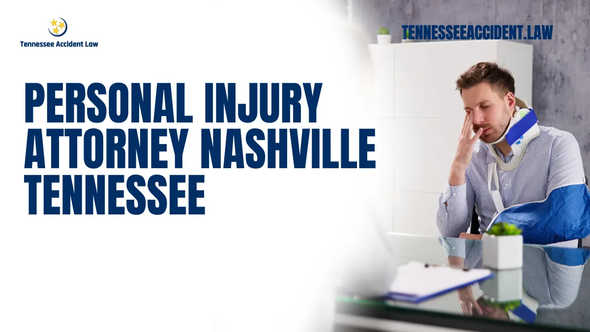 If you or a loved one has suffered a personal injury due to the negligence of others in Nashville, Tennessee, it's crucial to seek the right legal representation. At Tennessee Accident Law, our experienced personal injury attorneys are dedicated to protecting your rights and securing the compensation you deserve. We specialize in helping individuals who have been injured in accidents ranging from car crashes to workplace injuries and everything in between. Let us guide you through the legal process, providing the support and expertise you need to focus on your recovery.