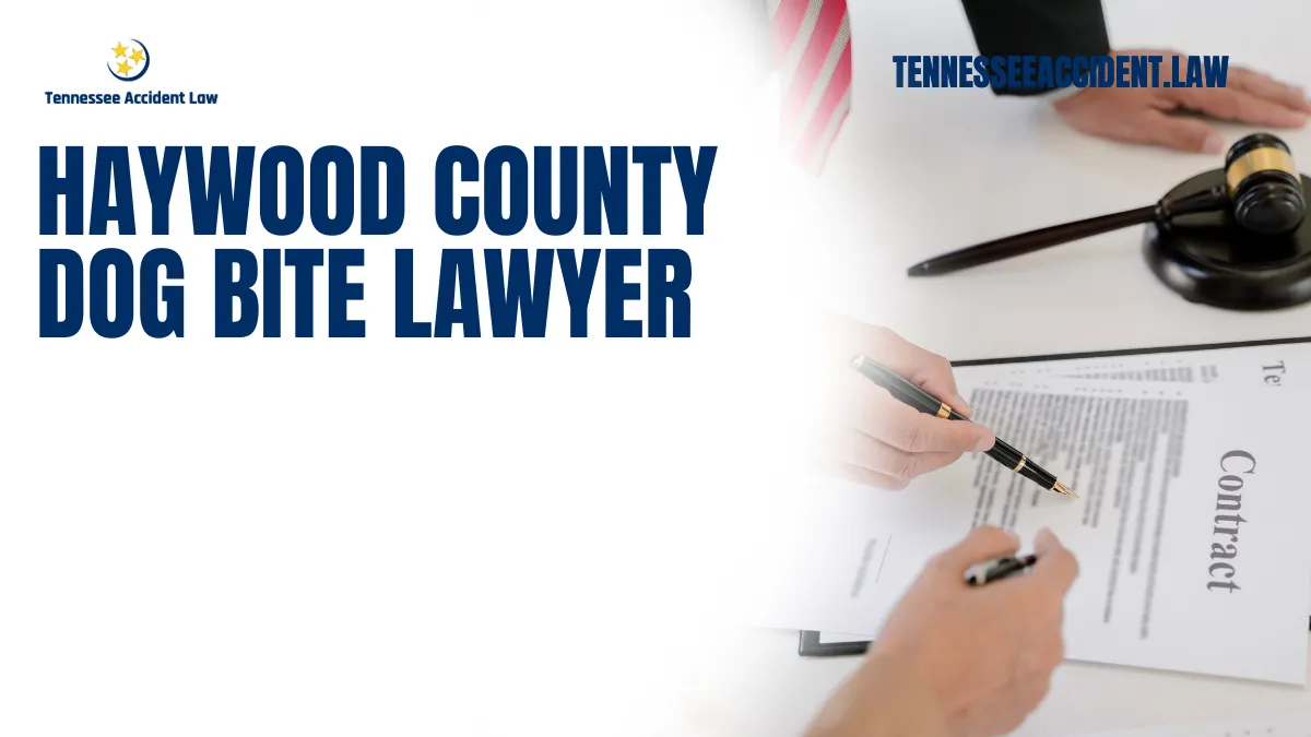 Dog bites can leave victims with serious physical, emotional, and financial repercussions. If you or a loved one has suffered a dog bite injury in Haywood County, Tennessee, the experienced attorneys at Tennessee Accident Law are here to help you navigate the complex legal process and secure the compensation you deserve. As a dedicated team of personal injury lawyers, we specialize in handling dog bite cases and are committed to fighting for your rights.