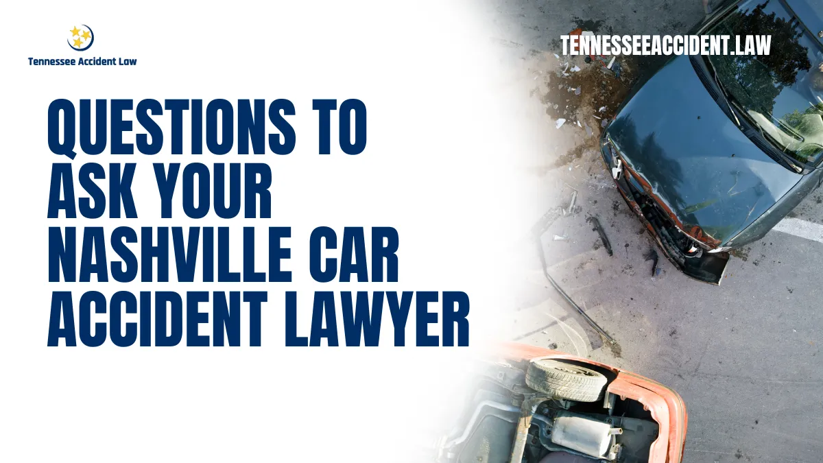 Choosing the right Nashville car accident lawyer can significantly impact the outcome of your case. With the complexities of personal injury law, understanding how to navigate damages, medical records, and your specific situation is crucial. Tennessee Accident Law outlines important questions to ask during your consultation, clarifies your lawyer’s experience and knowledge, and helps assess their communication style. By engaging with this content, you will better prepare for your initial consultation and evaluate whether the lawyer is the right fit for your car accident case, ultimately guiding you toward a successful resolution.