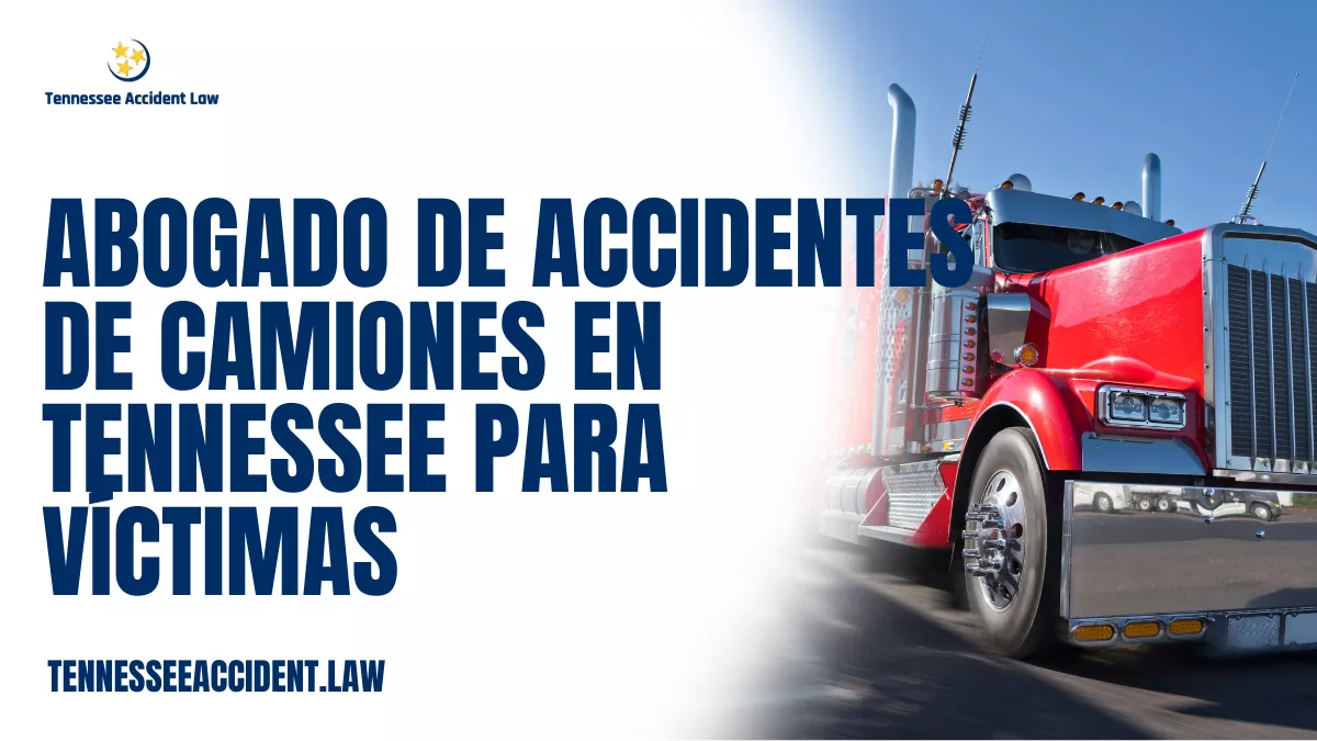 Cuando ocurre lo inimaginable en las carreteras y autopistas de Tennessee, y usted o un ser querido se convierte en víctima de un devastador accidente de camión, necesita más que esperanza: necesita la ayuda de un abogado de accidentes de camiones en Tennessee para víctimas que sepa lo que se necesita para ganar. En Tennessee Accident Law, dedicamos nuestros recursos, experiencia y compasión para luchar por quienes han sufrido lesiones graves o pérdidas debido a conductores negligentes, compañías de transporte irresponsables o defectos mecánicos en los vehículos.