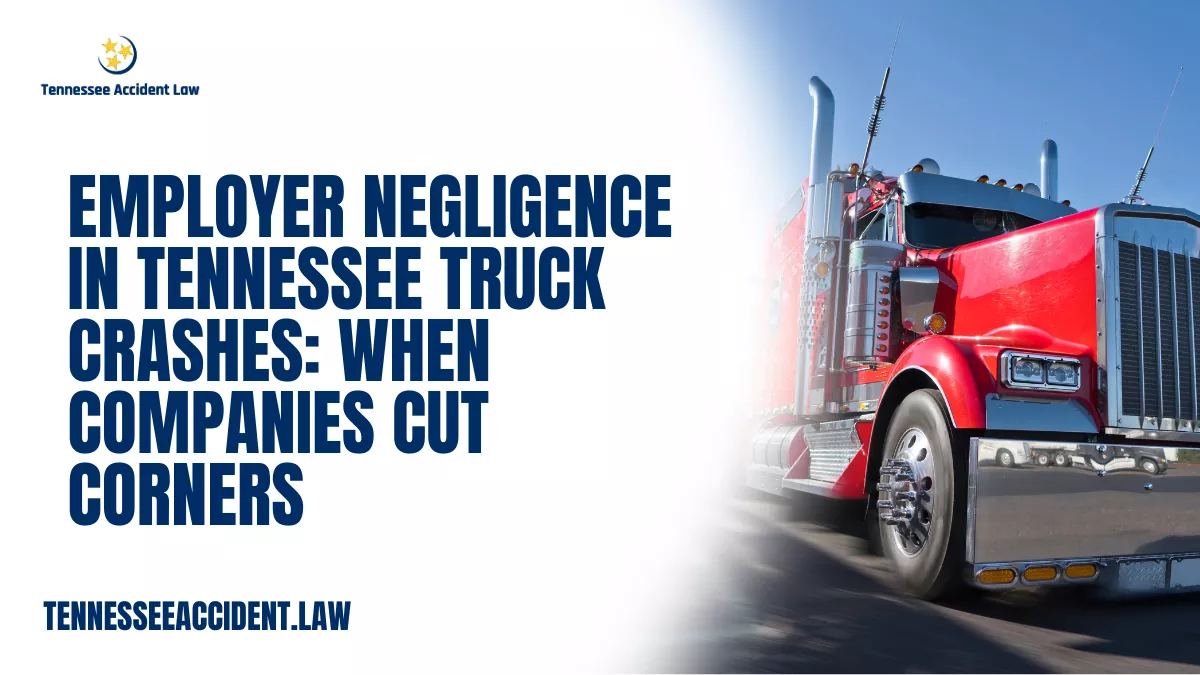 Behind almost every catastrophic truck accident in Tennessee, there’s a deeper story — one that involves corporate negligence, ignored safety policies, or profit-driven decisions that put lives at risk. When trucking companies cut corners to save time or money, they endanger everyone on the road.