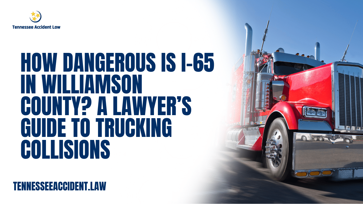Stretching from Alabama to Kentucky, Interstate 65 (I-65) is one of the busiest and most dangerous trucking routes in the Southeast. In Williamson County, Tennessee, this vital artery runs straight through Franklin, Brentwood, and Spring Hill—bringing with it a constant stream of commercial trucks, freight haulers, and delivery vehicles.