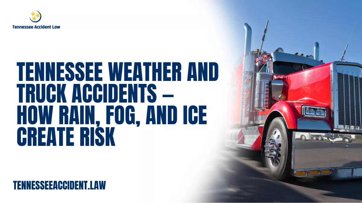 Tennessee’s weather is as unpredictable as it is diverse. From heavy Appalachian fog to sudden Middle Tennessee thunderstorms, icy bridges, and powerful winds along open interstates, the state’s climate creates hazardous conditions for all drivers — especially those operating massive commercial trucks.
