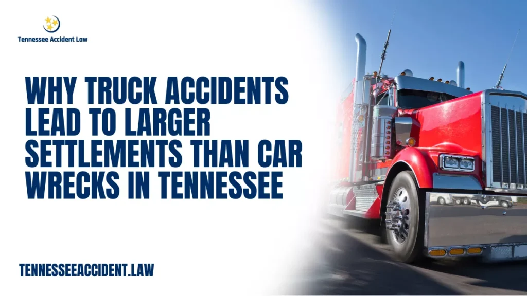 Truck accidents in Tennessee routinely result in settlements and verdicts that are far larger than those seen in typical car accident cases. This is not accidental — it is the result of severe injuries, federal safety violations, corporate negligence, and high-value insurance policies that come into play when commercial trucks are involved.