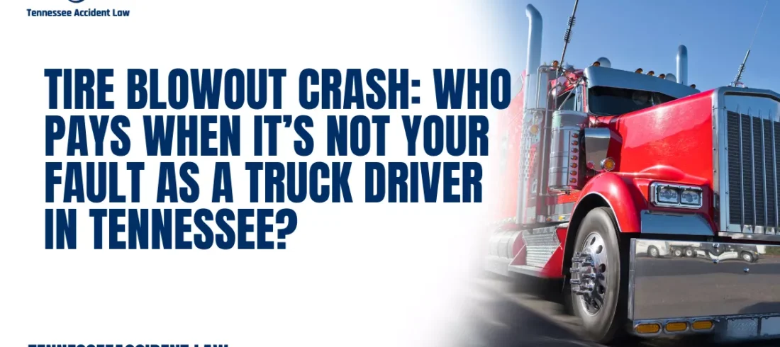 Tire Blowout Crash Who Pays When It’s Not Your Fault as a Truck Driver in Tennessee A tire blowout at highway speed is every truck driver’s nightmare. One second you’re driving safely, doing everything right—and the next, a violent explosion sends your rig pulling, swerving, or shaking out of control. Tire blowouts can lead to jackknifes, rollovers, multi-vehicle crashes, and devastating injuries, even when the truck driver bears no responsibility whatsoever.
