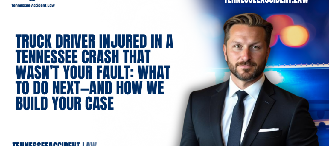Truck drivers are some of the safest, most experienced professionals on Tennessee roads. Yet even the best CDL driver can’t prevent a distracted, reckless, or impaired motorist from making a dangerous mistake. When that negligence causes a collision, your life can change in seconds—pain, missed work, medical bills, and pressure from insurance companies that want a quick, cheap resolution.