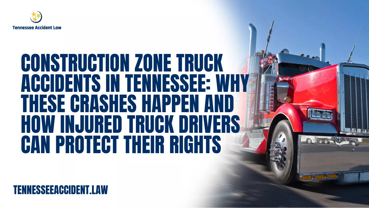 Construction zones are some of the most dangerous places for truck drivers on Tennessee roads. Narrow lanes, shifting traffic patterns, reduced shoulders, sudden stops, and distracted motorists create a perfect storm for serious crashes. When a tractor-trailer is involved in a construction zone accident, the injuries are often severe—and truck drivers are frequently blamed even when the crash was not their fault.