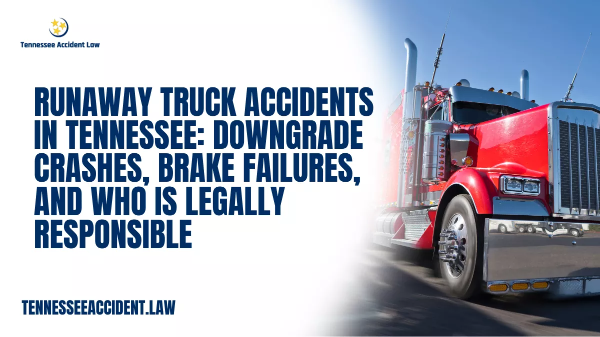 Runaway truck accidents are some of the most terrifying and destructive crashes on Tennessee roads. When a tractor-trailer loses braking power on a downgrade, the driver may have seconds—or less—to react before the truck accelerates out of control. These crashes often end in jackknifes, rollovers, underride collisions, or high-speed impacts at the bottom of hills.