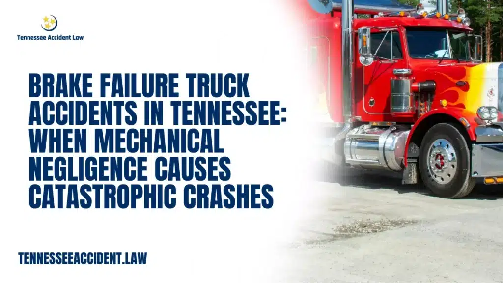 Brake failure is one of the most dangerous mechanical problems a commercial truck can experience. When an 80,000-pound tractor-trailer cannot stop properly, the consequences can be devastating for nearby drivers. Brake failure truck accidents on Tennessee highways often result in catastrophic injuries, multi-vehicle collisions, and tragic fatalities.